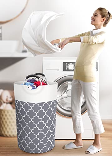 Fabspace Large Collapsible Laundry Basket 82L Tall Waterproof Hamper