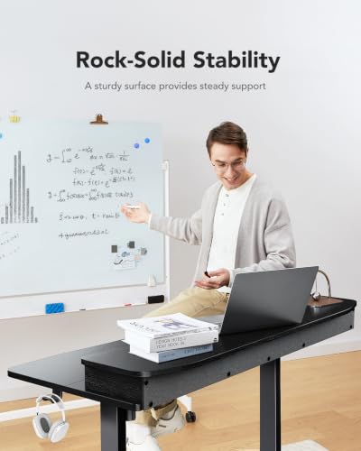 48" x 24" Electric Standing Desk with Drawers, Height Adjustable Desk
