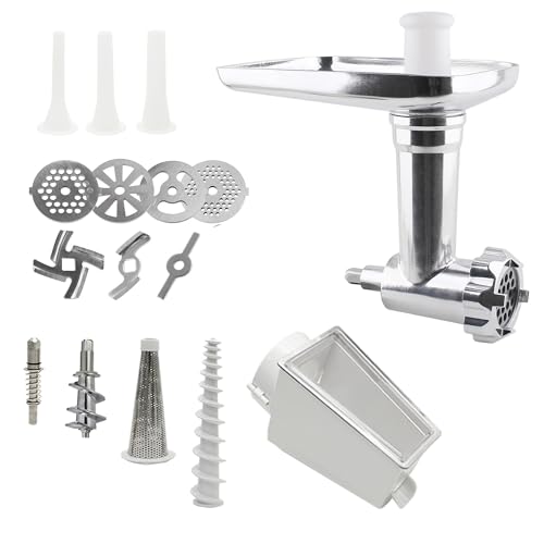3-in-1 Food Grinder, Vegetable Strainer, and Citrus Juicer Attachment Set
