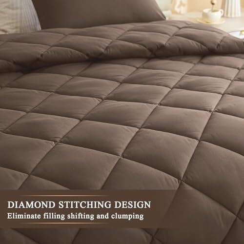 Oversized Alaskan King Comforter 132x120 - Soft Lightweight Duvet