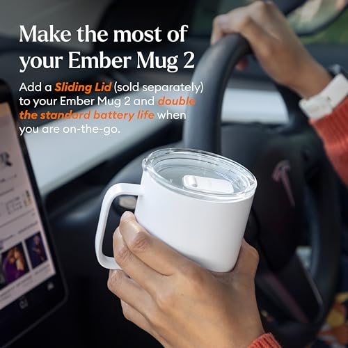 Ember Temperature Control Smart Mug 2 - White / 14 Oz - App-Controlled Heated Coffee Mug