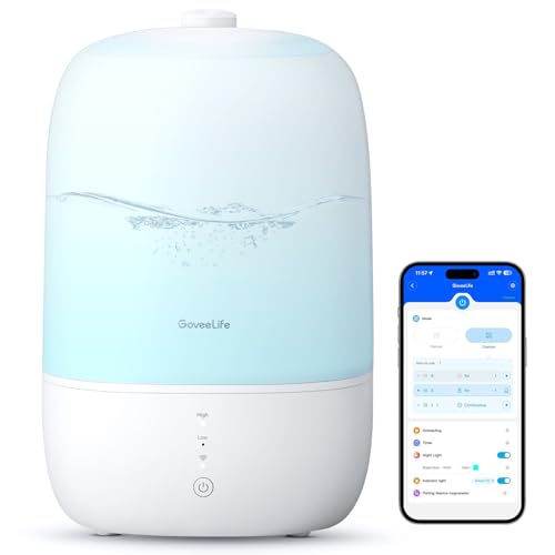 Smart Cool Mist Humidifier 3L Top Fill with RGB Night Light and App Control