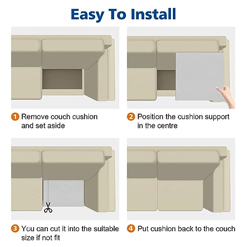 Sagging Couch Cushion Support Board - 20"x20" High-Density Foam (Set of 3)