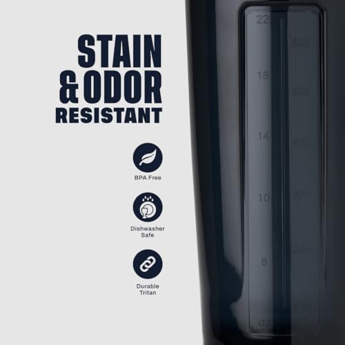 ProSeries Tritan Shaker Bottle 28 oz Black for Protein Shakes