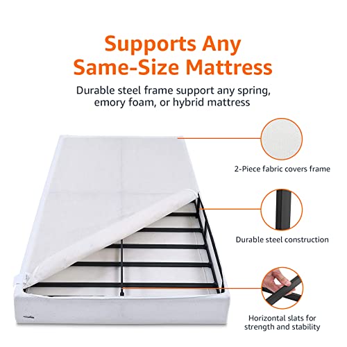 Amazon Basics 5-Inch Low Profile Queen Smart Box Spring Bed Base
