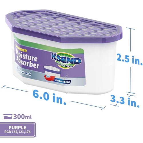 Moisture Absorber Bucket 12 Pack Lavender Scent Odor Eliminator