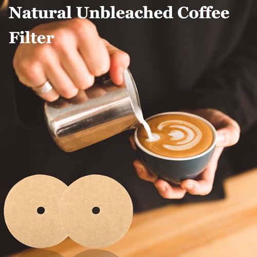 Unbleached Percolator Coffee Filters (300 Pack) - 3.75 Inch Natural Wood Pulp