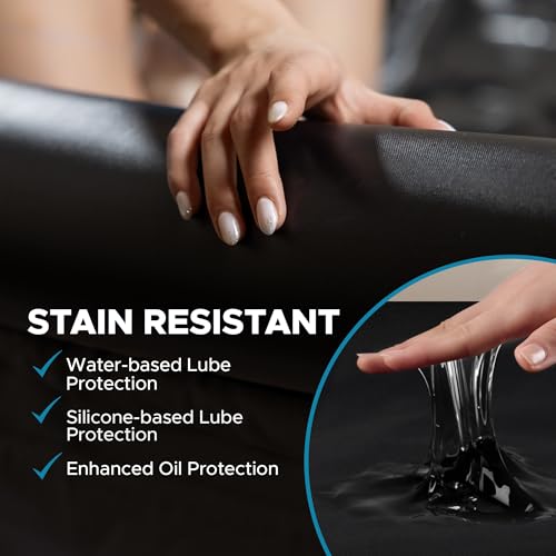 Inflatable Nuru Massage Sheet with Handles and USB-C Pump, 210x156cm