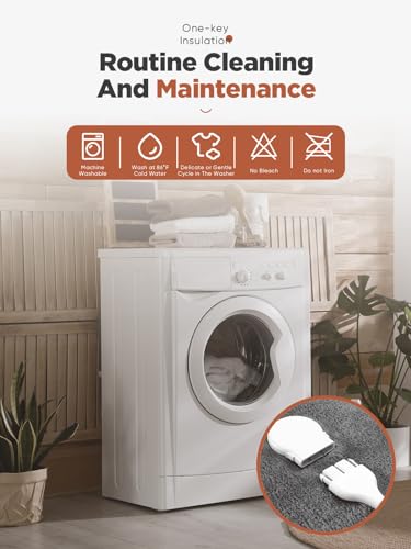 Electric Heated Throw Blanket - Soft Flannel, 8 Heat Levels, 1-9 Hour Timer, Machine Washable