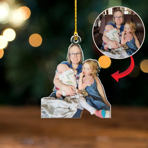 Custom Photo Christmas Ornament – Personalized Acrylic Picture Keepsake