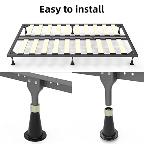 6 Pcs Bed Frame Risers - Prevent Sliding, Easy Install