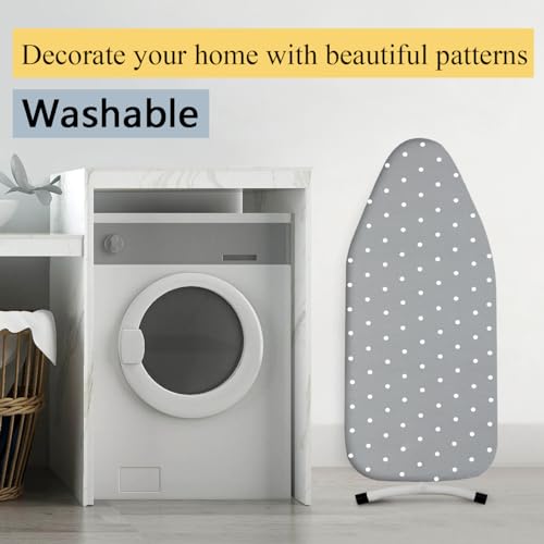 Small Ironing Board Cover, Heat Reflective Padded Cover with Elastic Edges