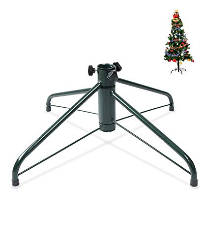 Folding Metal Christmas Tree Stand - 19.7 Inch Base for 8ft Trees