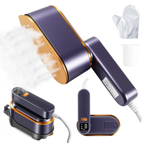 2-in-1 Portable Travel Garment Steamer and Dry Iron - 1200W Compact Wrinkle Remover
