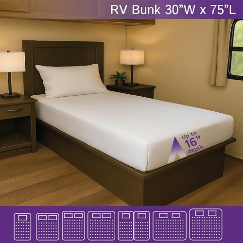 30" x 75" Waterproof Mattress Protector - Hypoallergenic Cot Cover