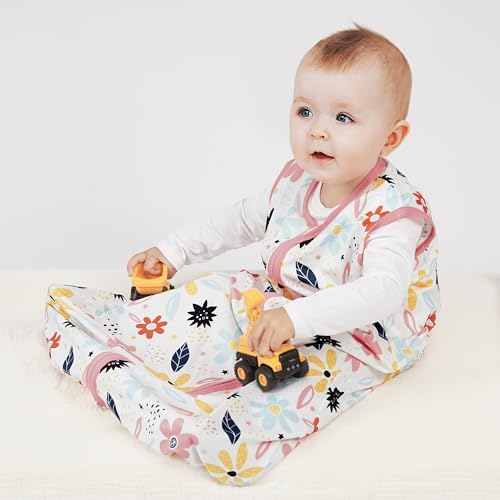 Baby Sleep Sack 3-Pack - Rayon Cotton Wearable Blanket TOG 0.3 (0-6 Months)