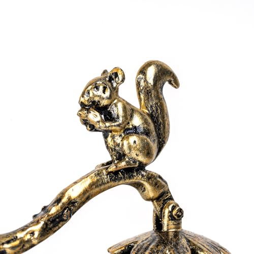Pinecone Squirrel Candle Snuffer with Long Handle - Retro Style
