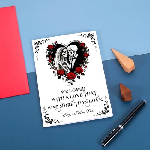 Aiseavril Cadeau Skeleton Boyfriend Card for Him Her - Romantic Anniversary Valentine's Gift