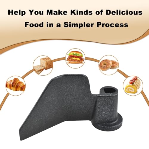 2 Pcs Bread Maker Kneading Paddles Stainless Steel Non-Stick Blades - Compatible Models