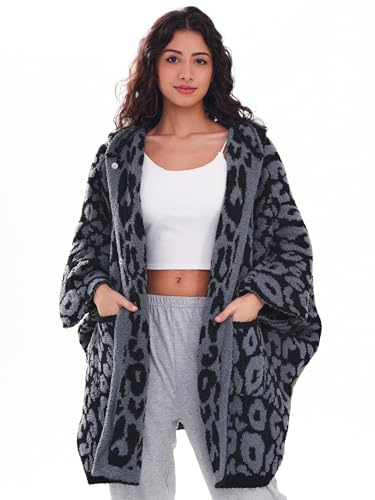 Wearable Blanket Hoodie for Adults, Oversized Soft Warm Fleece Cloak