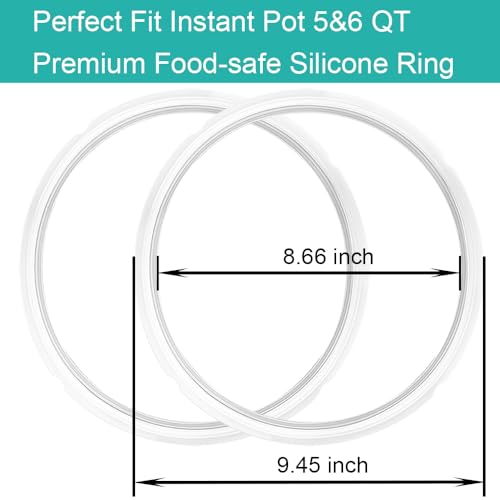 2-Pack Silicone Sealing Rings for 5 & 6 Quart Pressure Cookers
