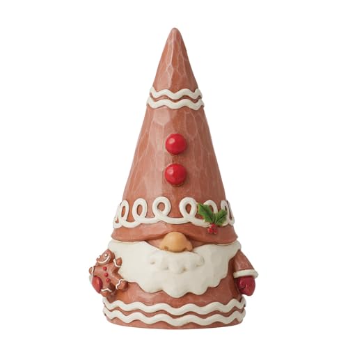 Enesco Jim Shore Heartwood Creek Gingerbread Gnome Figurine, 4.1 Inch, Multicolor