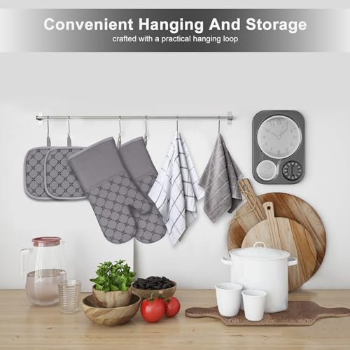 12-Piece Kitchen Essentials Set: Oven Mitts, Pot Holders, and Dish Towels
