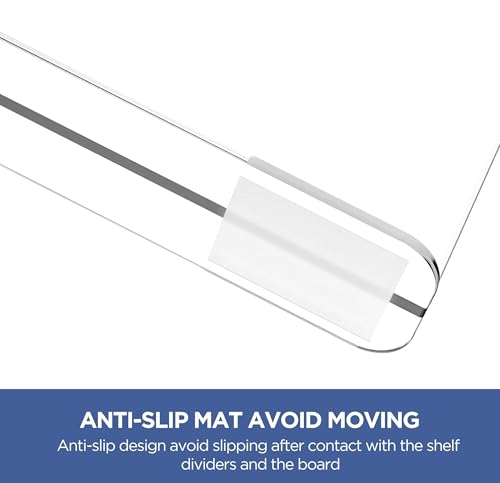 Clear Acrylic Closet Shelf Dividers 6 Pack for Purses and Sweaters