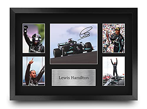 Formula 1 Racing Driver Framed Photo Montage Display 16 x 12 Inch