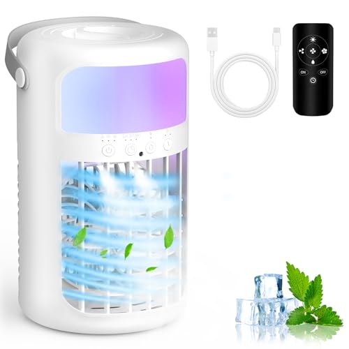 Portable Air Conditioner Fan 4-in-1 Desktop AC with 1500ml Water Tank