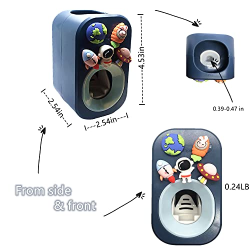 Automatic Toothpaste Dispenser - Wall Mounted Hands Free Squeezer (Astronaut)