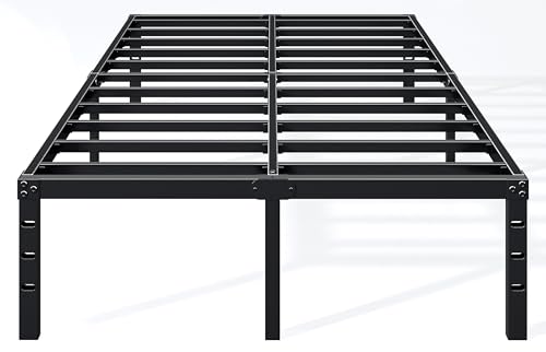 Hafenpo 14-Inch Queen Metal Platform Bed Frame with Storage