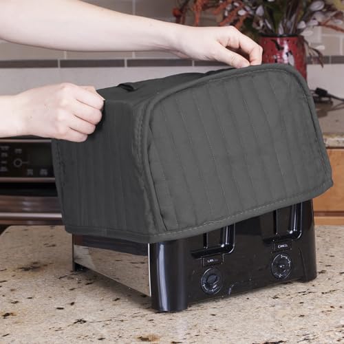 RITZ Universal Toaster Cover - Quilted Dust Protector for 4-Slice Toasters
