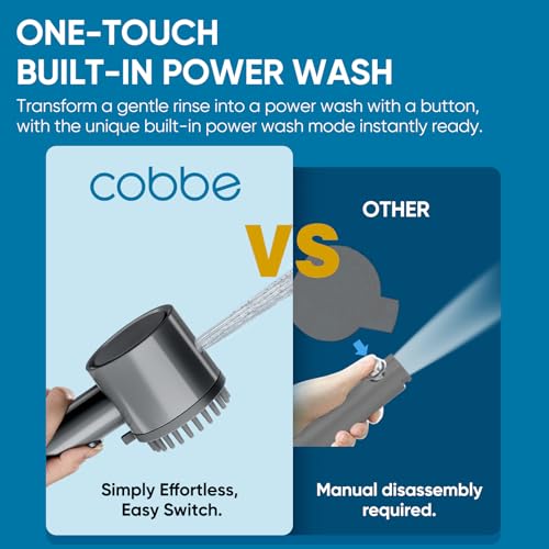 5-Mode Handheld Filtered Shower Head with Chlorine Removal Filter
