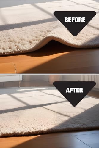 Anti-Slip Rug Corner Grippers for Hardwood and Carpet Floors (4 Pack)