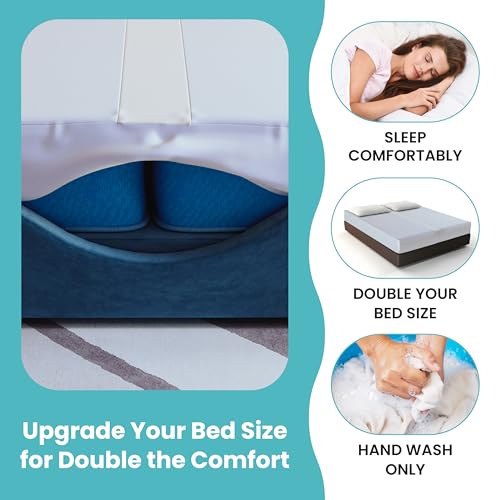 2-in-1 Bed Bridge Twin/Twin XL to King Converter with Attached Sheet