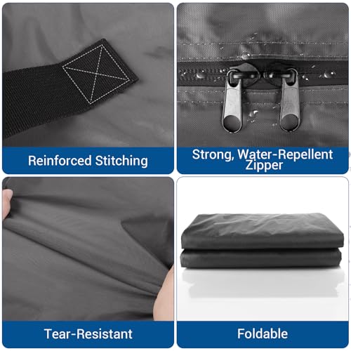 Queen Size Mattress Moving Bag - Heavy-Duty, Water-Resistant, Reusable with Zipper & Handles