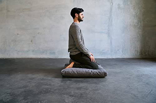 Organic Meditation Cushion Set with Zafu Pillow and Zabuton Floor Mat