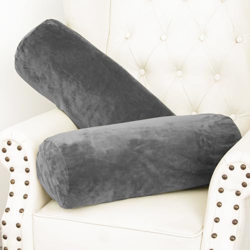 Memory Foam Body Pillow Set of 2 - 24x7.87 Inch Bolster Pillows