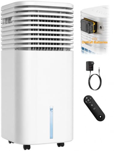 Cordless Portable Air Conditioner, 3 Gal Tank, AC/DC Powered, 4 Modes