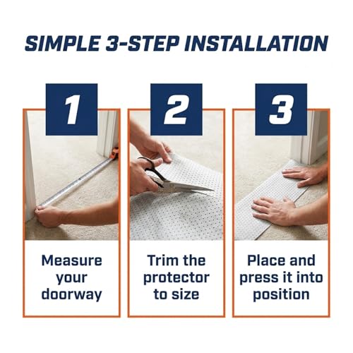Clear Plastic Carpet Protector for Doorways - Heavy Duty Cat Scratch Guard