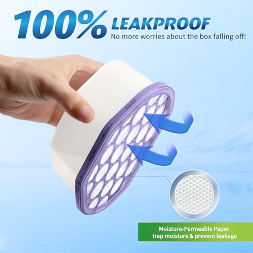 Moisture Absorber Bucket 12 Pack Lavender Scent Odor Eliminator