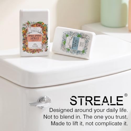 STREALE Top Six Set Travel Size Toilet Spray 6-Pack - Pocket Deodorizer & Freshener