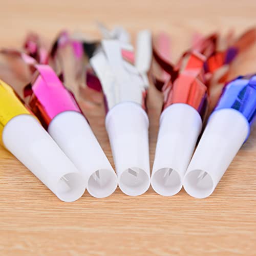 24 Pcs Colorful Metal Noise Makers Party Blowers Christmas Holiday Noisemakers