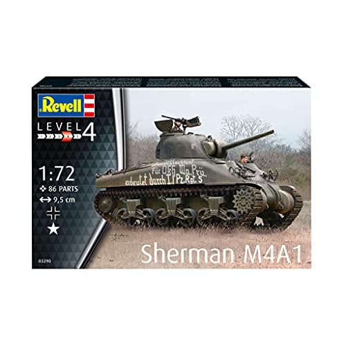 Revell 03290 Sherman M4A1 1:72 Scale Unbuilt/Unpainted Plastic Model Kit