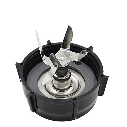 6-Cup Glass Blender Jar Set with 6-Fin Blade and Lid for Standard Blenders