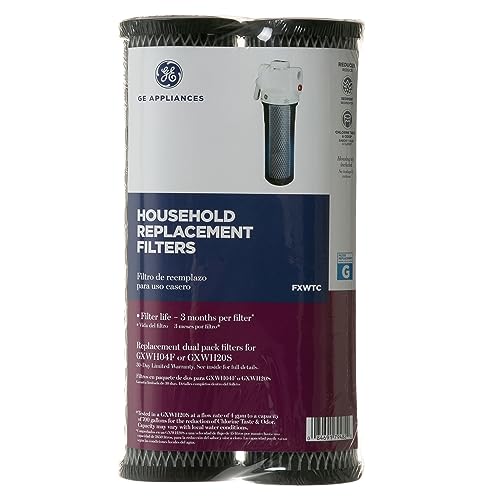 GE FXWTC Whole House Water Filter Replacement - 1 Pack, NSF Certified - Reduces Chlorine, Sediment, Rust, Impurities