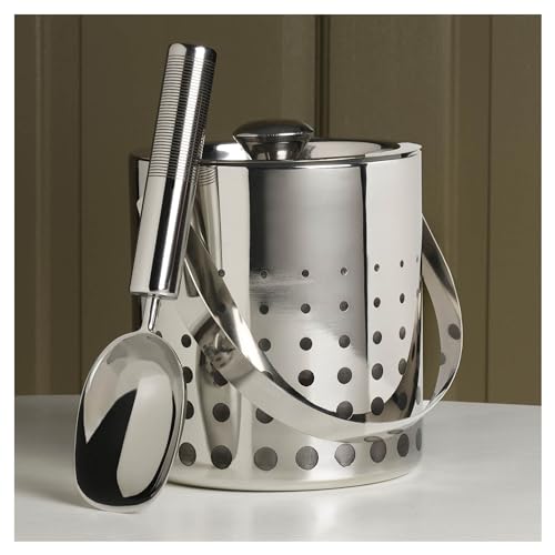 Mikasa Cheers Stainless Steel Ice Bucket & Scoop Set - 64oz Home Barware