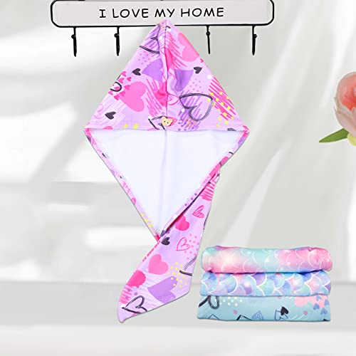 RETON Microfiber Hair Drying Towel Wrap - Fast Absorbent Hair Turban for Kids & Adults