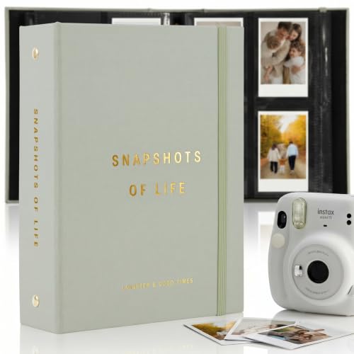 Linen Photo Album for 2x3-inch Instant Photos - Holds 240 Pictures